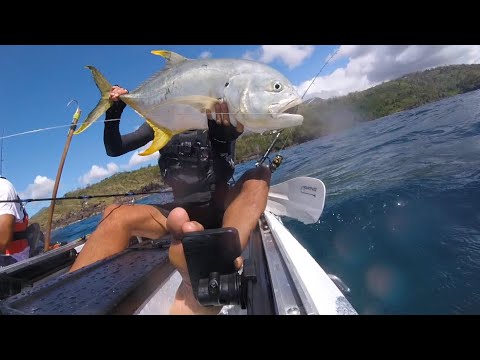 Pêche en Kayak | Grosse CARANGUE HIPPOS (Guadeloupe)